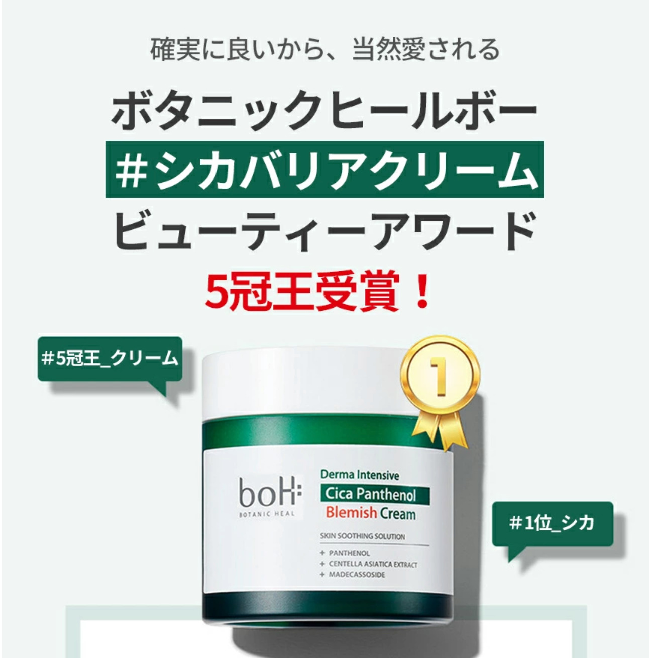 オリーブヤング1位!ボタニックヒールボのシカクリーム買うべし!