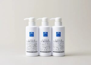 Mマークシリーズのヘアリンス「アミノ酸さらさらリンス」と「アミノ酸ボリュームリンス」